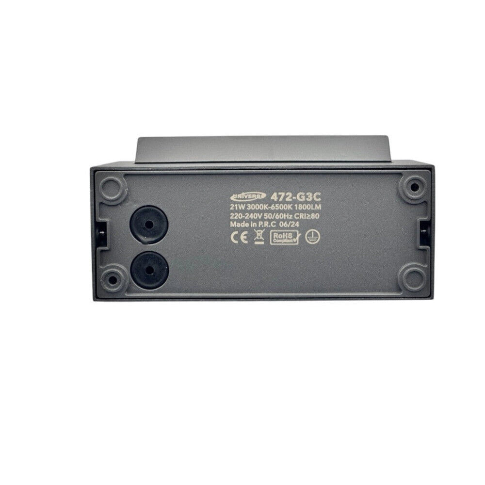 Trade Shop - Applique Parete Inclinabile Esterno 21w Tecnologia Cct 3 Tonalità Di Luce Ip65 472-3c - Grigio