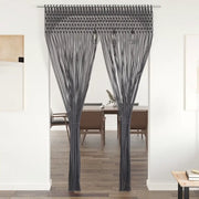 Tenda Macramè Antracite 140x240 cm in Cotone 323991