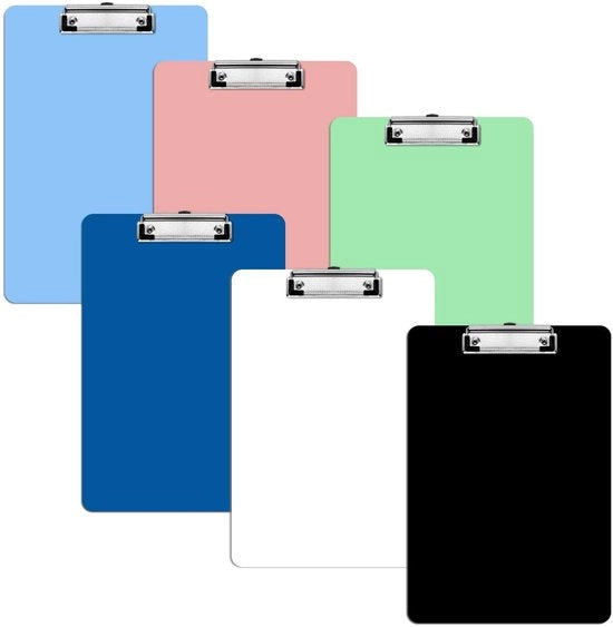 Set di Clip per Documenti in Plastica - A4 - Clip Metallico - Leggero - Ufficio/Scolastico - Soluzione Elegante per Documenti - Osservatore di Documenti