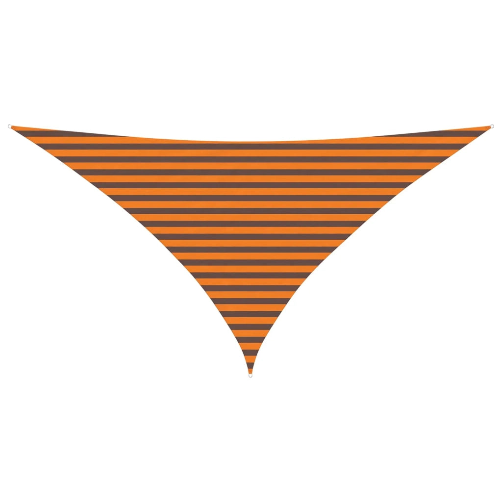 Vela da ombra solare Arancione e Marrone 3,5 x 3,5 x 4,9 m