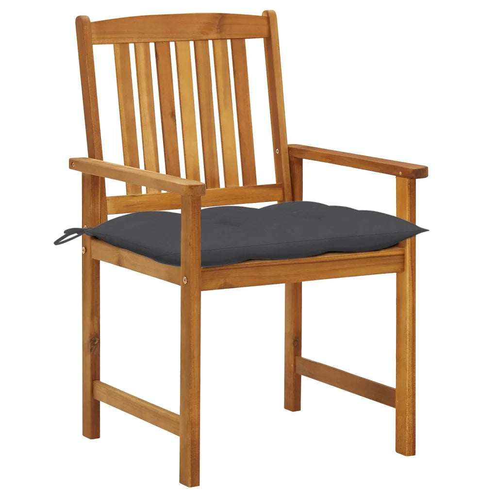 Sedie da Giardino con Cuscini 8 pz in Legno Massello di Acacia 3078193