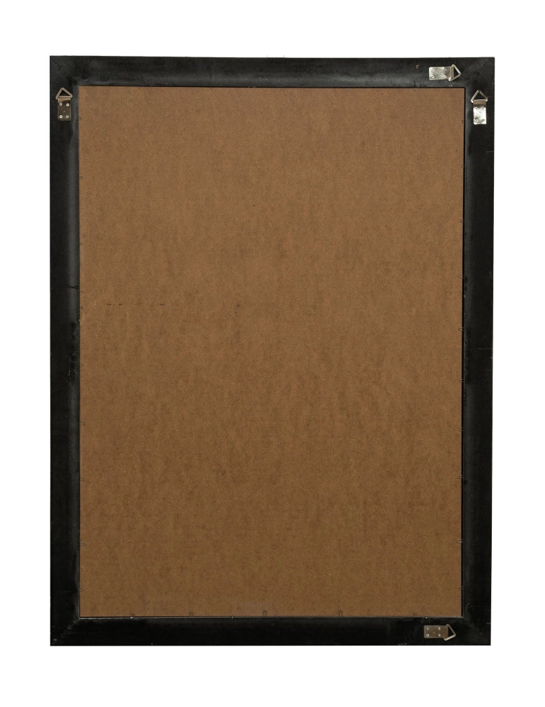Biscottini Specchio Specchiera Impero da parete e appendere verticale/orizzontale L90xPR4xH120 cm finitura argento e nero anticato