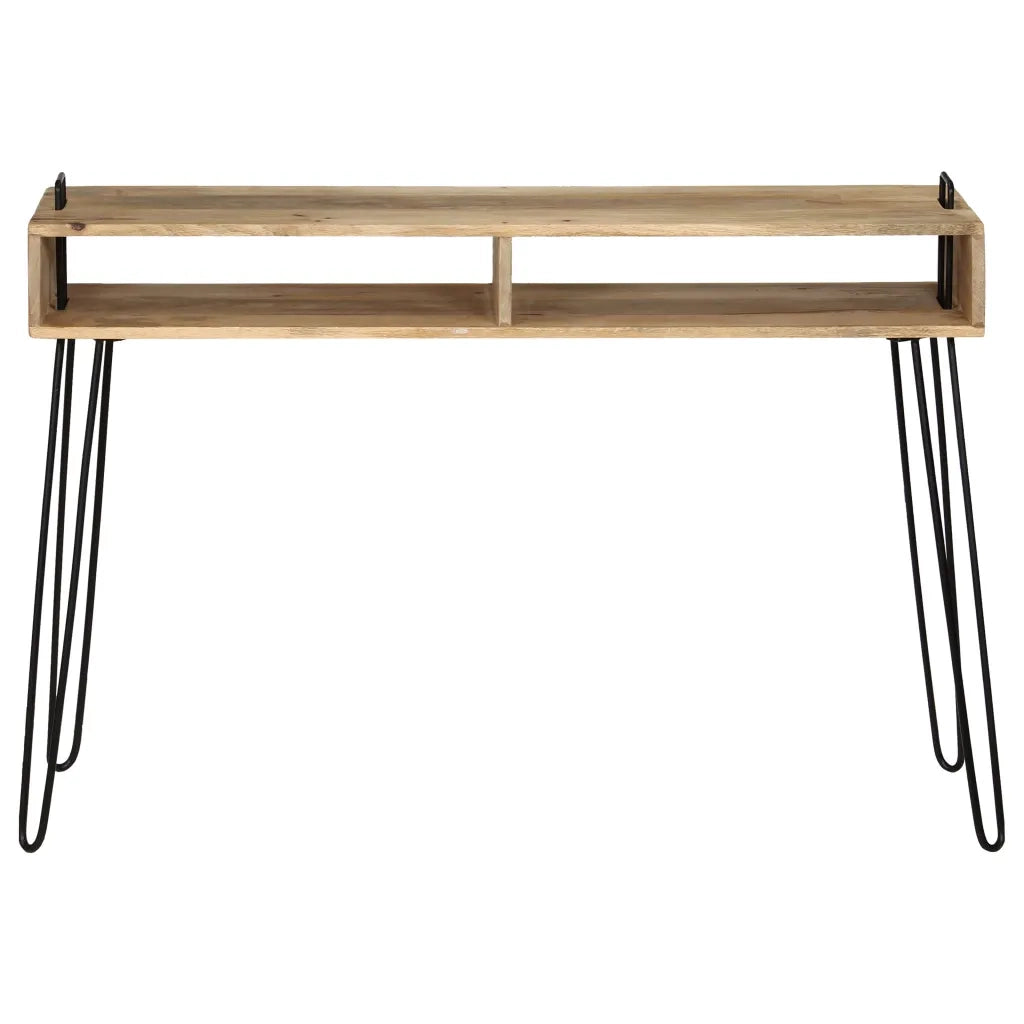 Tavolo Consolle in Legno Massello di Mango 115x35x76 cm 246022
