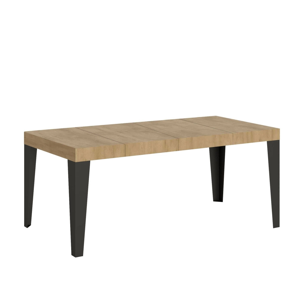 Tavolo Allungabile 90/246x90x77 cm Flame Premium Quercia Natura