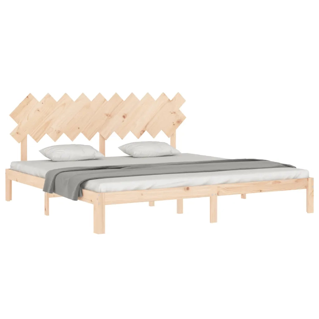 Giroletto senza Materasso 200x200 cm in Legno Massello di Pino 3193746