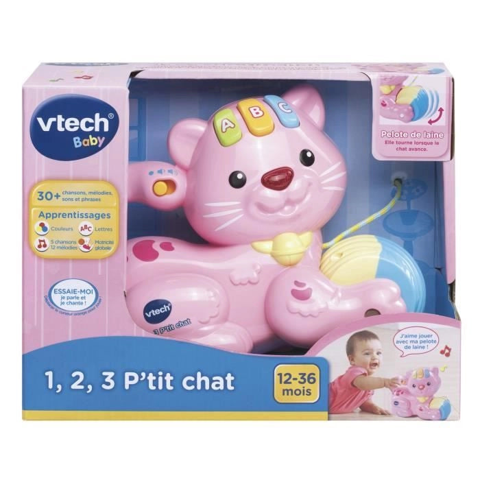 1,2,3 piccolo gatto rosa