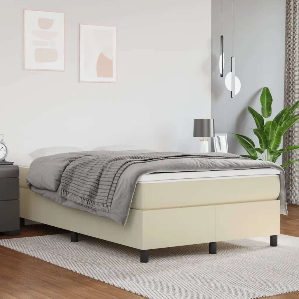 Giroletto a Molle Crema 120x200 cm in Similpelle