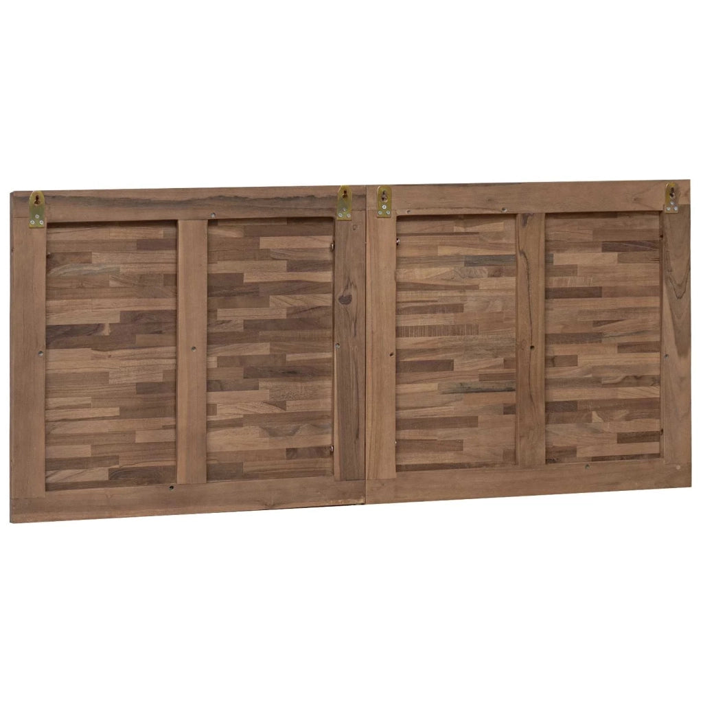 Testiera Naturale Legno di teak solido