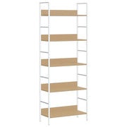 Libreria a 5 Ripiani Rovere 60x27,6x158,5 cm in Truciolato cod mxl 7533