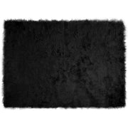Tappeto in finta TAFALLA | Tappeto del soggiorno Nero 120 x 170 cm Poliestere