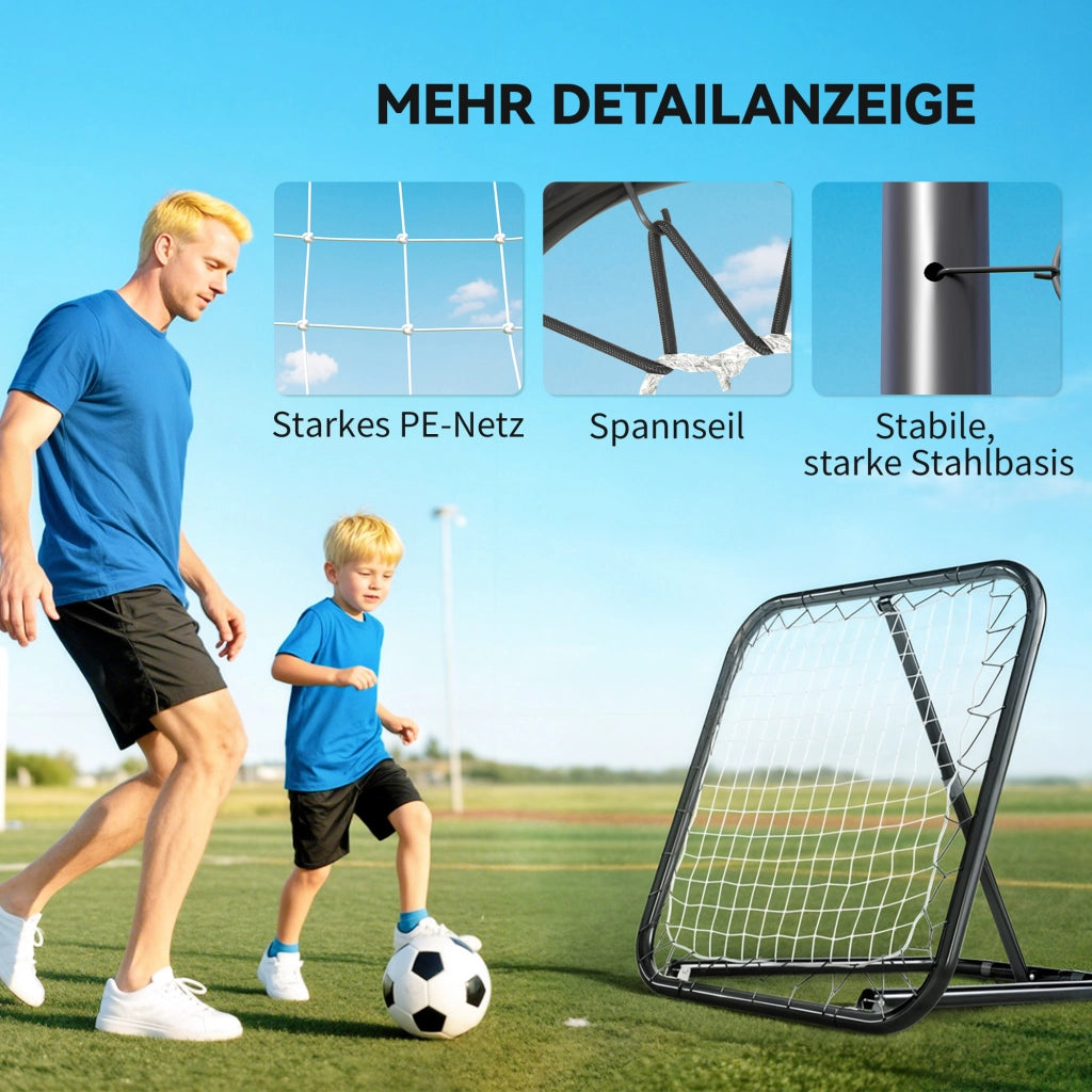 Porta da calcio pieghevole ¨C zephmum ¨C bianco 78x84 cm