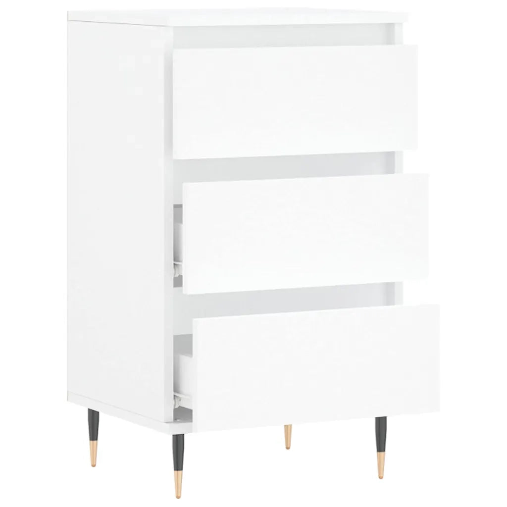 Credenza | Madia | Buffet da pranzo | Armadio da pranzo Bianca 40x35x70 cm in Legno Multistrato