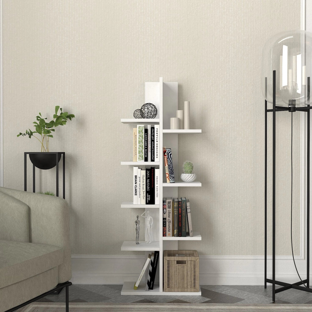 Libreria in legno "Tree" - 45 x 22 x 121 cm - Bianco