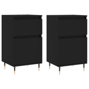 Credenze 2 pz | Madia | Buffet da pranzo | Armadio da pranzo Nere 40x35x70 cm in Legno Multistrato