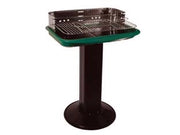 BARBECUE RETTANGOLARE CON PIEDE CENTRALE FLORIDA  bracere cm.60x40    LAPILLO