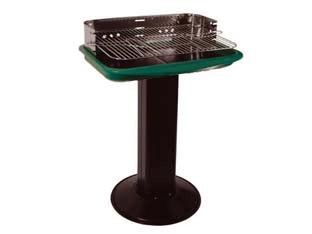 BARBECUE RETTANGOLARE CON PIEDE CENTRALE FLORIDA  bracere cm.60x40    LAPILLO