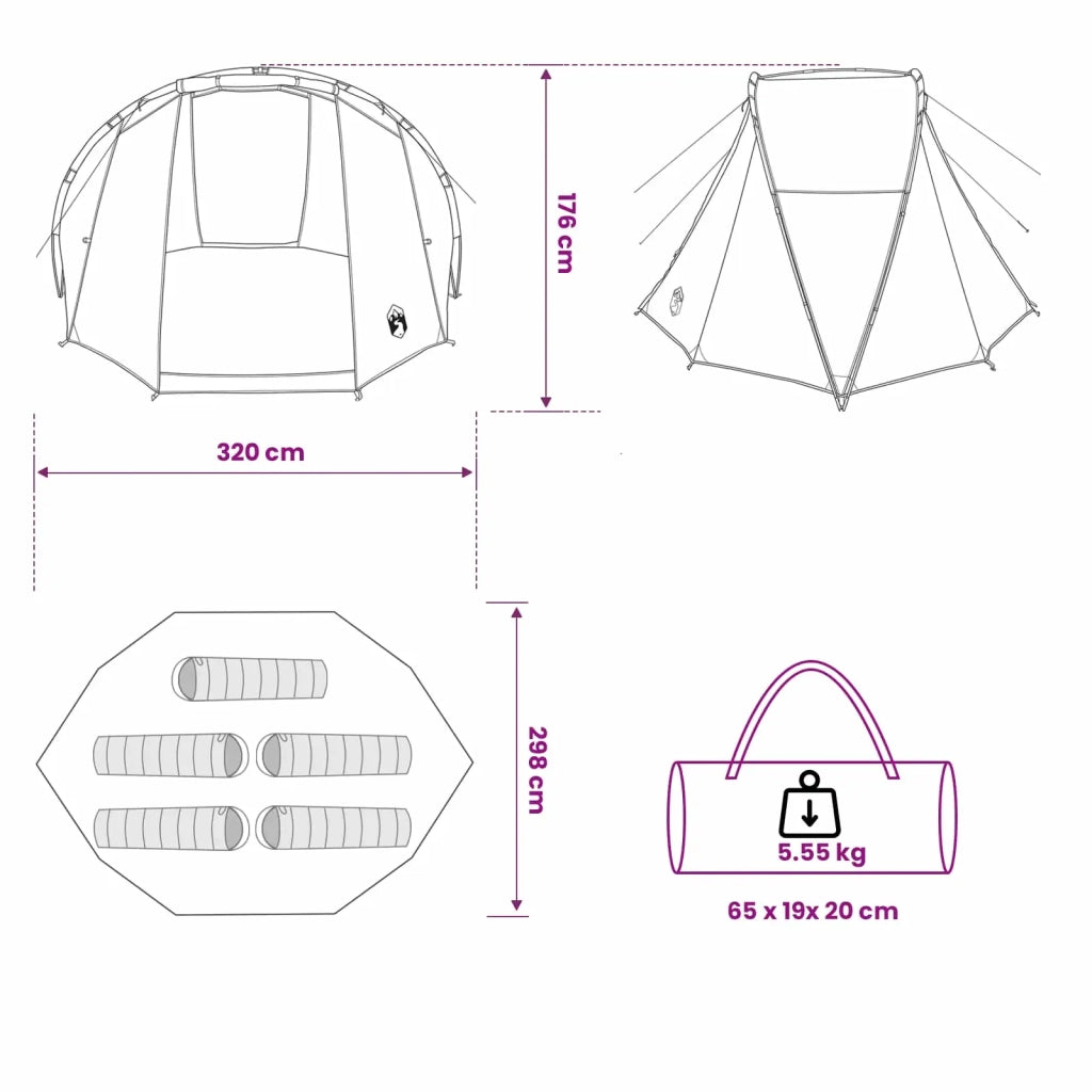 Tenda da pesca con rilascio rapido persona Camouflage Leggero 42042278