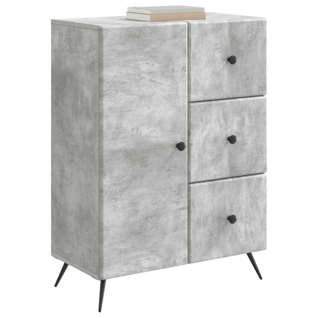 Credenza Grigio Cemento 66 x 34,5 x 90 cm Legno ingegnerizzato