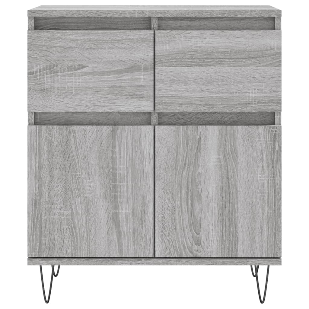 Buffet credenza cassettiera armadio mobile contenitore organizer cucina soggiorno Sonoma 60 x 35 x 70 cm legno ingegnerizzato grigio 02_0036401