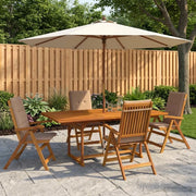 Set da pranzo da giardino 5 pezzi Naturale 3434496