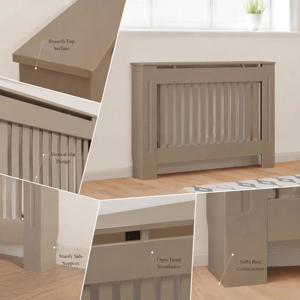 Radiator Cover 112x19x81.5 Cm MDF