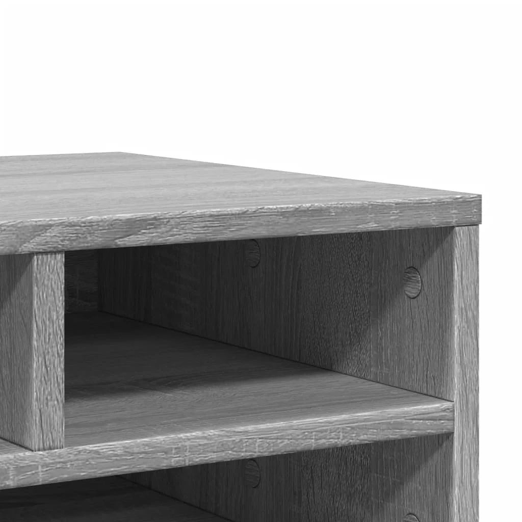 Supporto per stampante Sonoma mobile da scrivania/ufficio 49 x 40 x 22,5 cm legno ingegnerizzato grigio 02_0044783