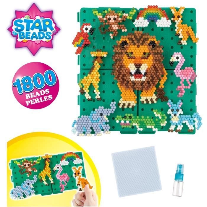 Gioco di perline da stirare - AQUABEADS - 31968 - Passeggiata nella savana