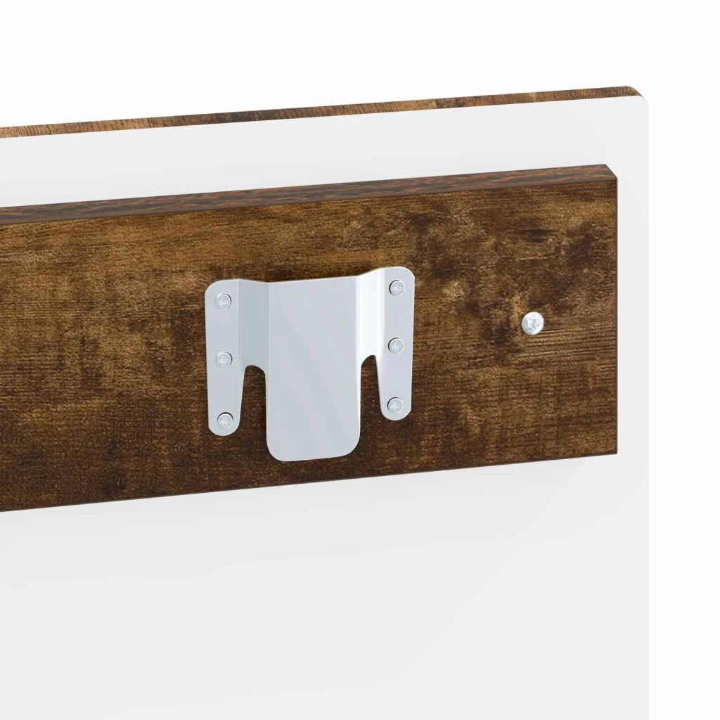 Testiera da Muro UTRECHT Rovere Fumo Legno ingegnerizzato 897830