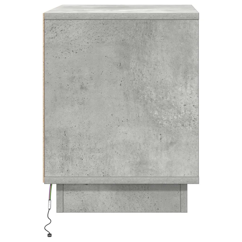 Armadio da Notte 2 pcs Grigio cemento 44 x 34,5 x 45 cm 869569