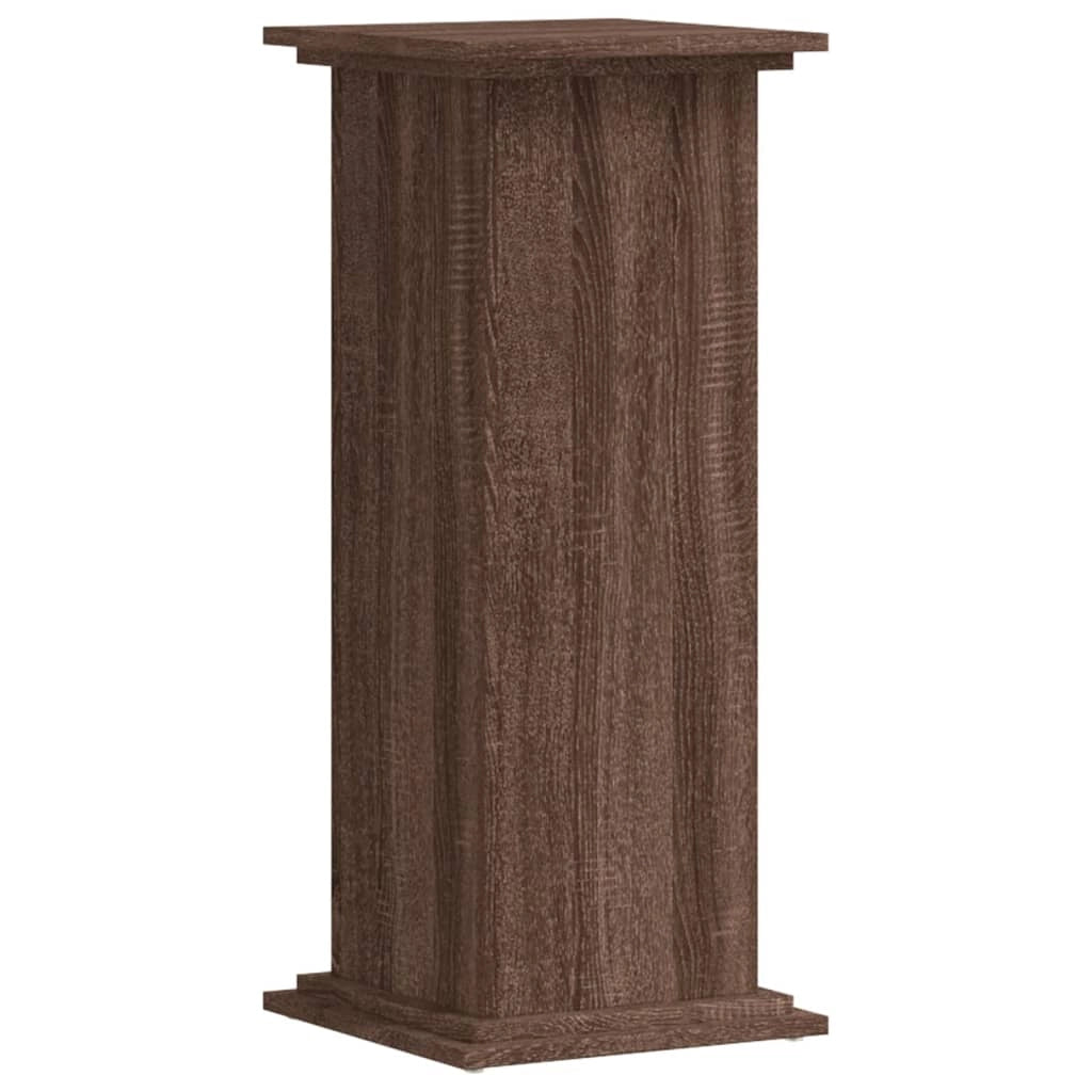 Portavasi mobiletto per fiori 33 x 33 x 80 cm legno ingegnerizzato marrone 02_0045156