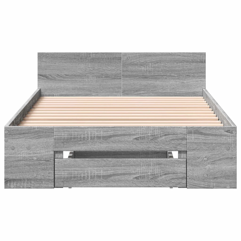 Telaio del letto con storage Sonoma grigio 80 x 200 cm 3429601