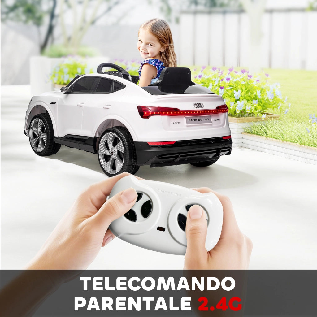 Macchina Elettrica per Bambini ¨C Zephmum ¨C Bianco, Telecomando, 3-5 Anni