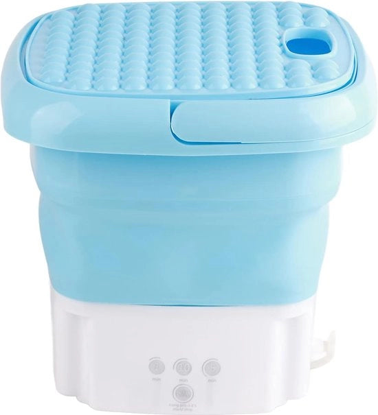 Mini-aspirapolvere e centrifuga pieghevole per pulizia profonda - Blu