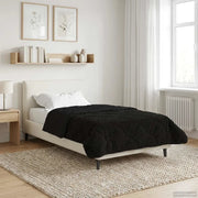 Duvet Invernale Nero 155 x 200 cm Microfibra e Fleece Teddy 42026327