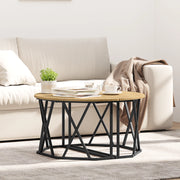 Tavolino da caffÃ¨  in rovere artigianale 31.5x31.5x16.5 pollici realizzato in legno ingegnerizzato