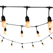 Catena luminosa esterna 5,6m 10xE27 2200K IP44 Polux
