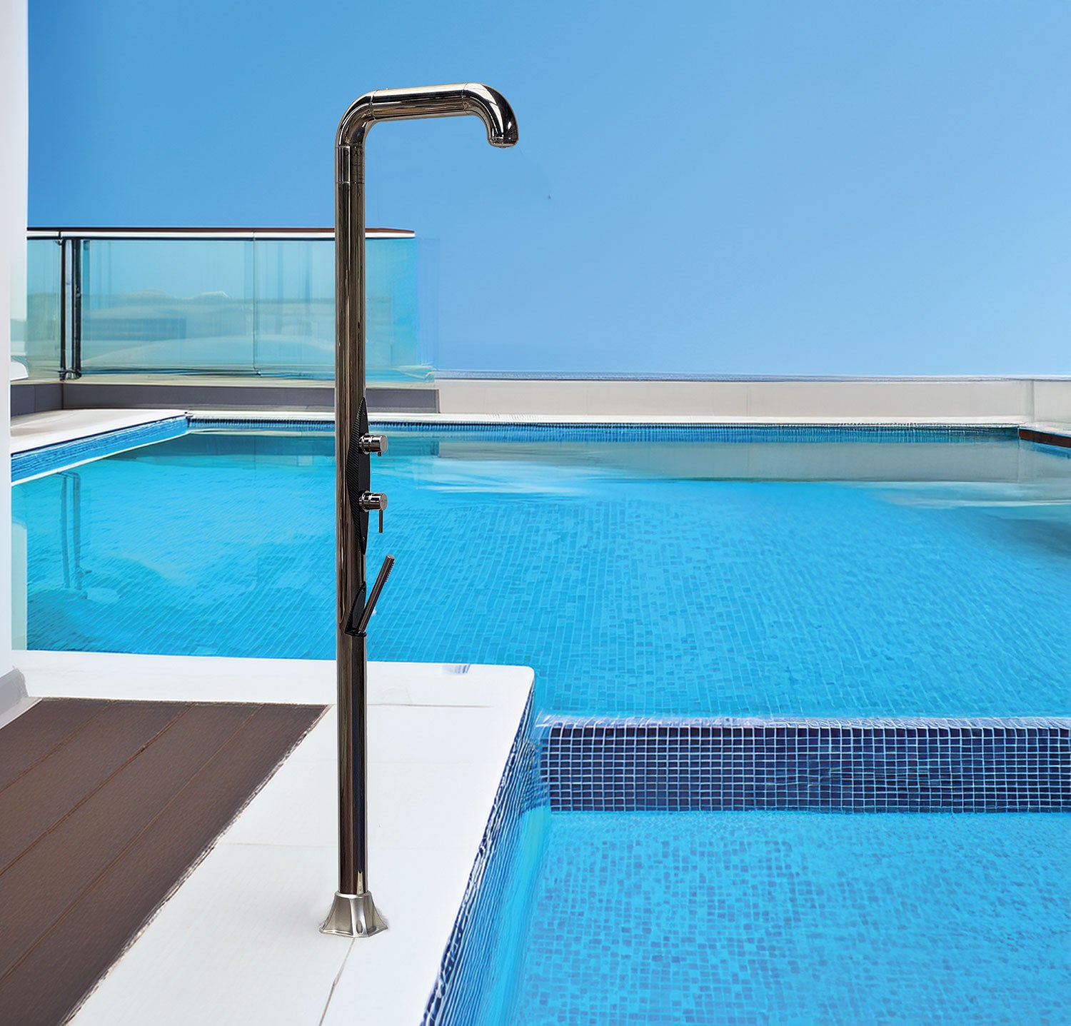 Doccia da Giardino con Soffione e Doccetta Arkema Diamond Inox I445