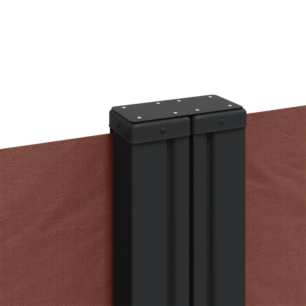 Tenda da Sole | Tenda parasole Laterale Retrattile Marrone 180x1200 cm