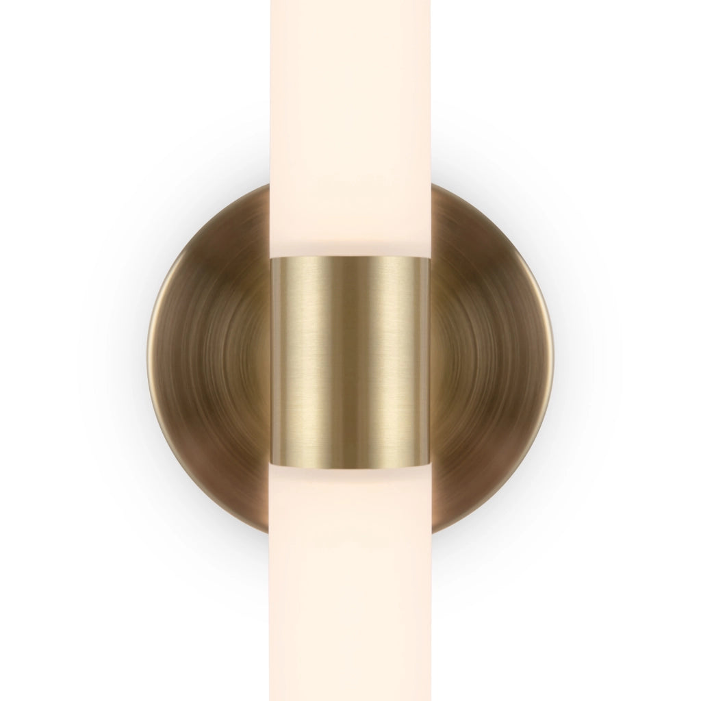 Maytoni Applique Moderna Axis 1 luce LED integrato oro alluminio acrilico