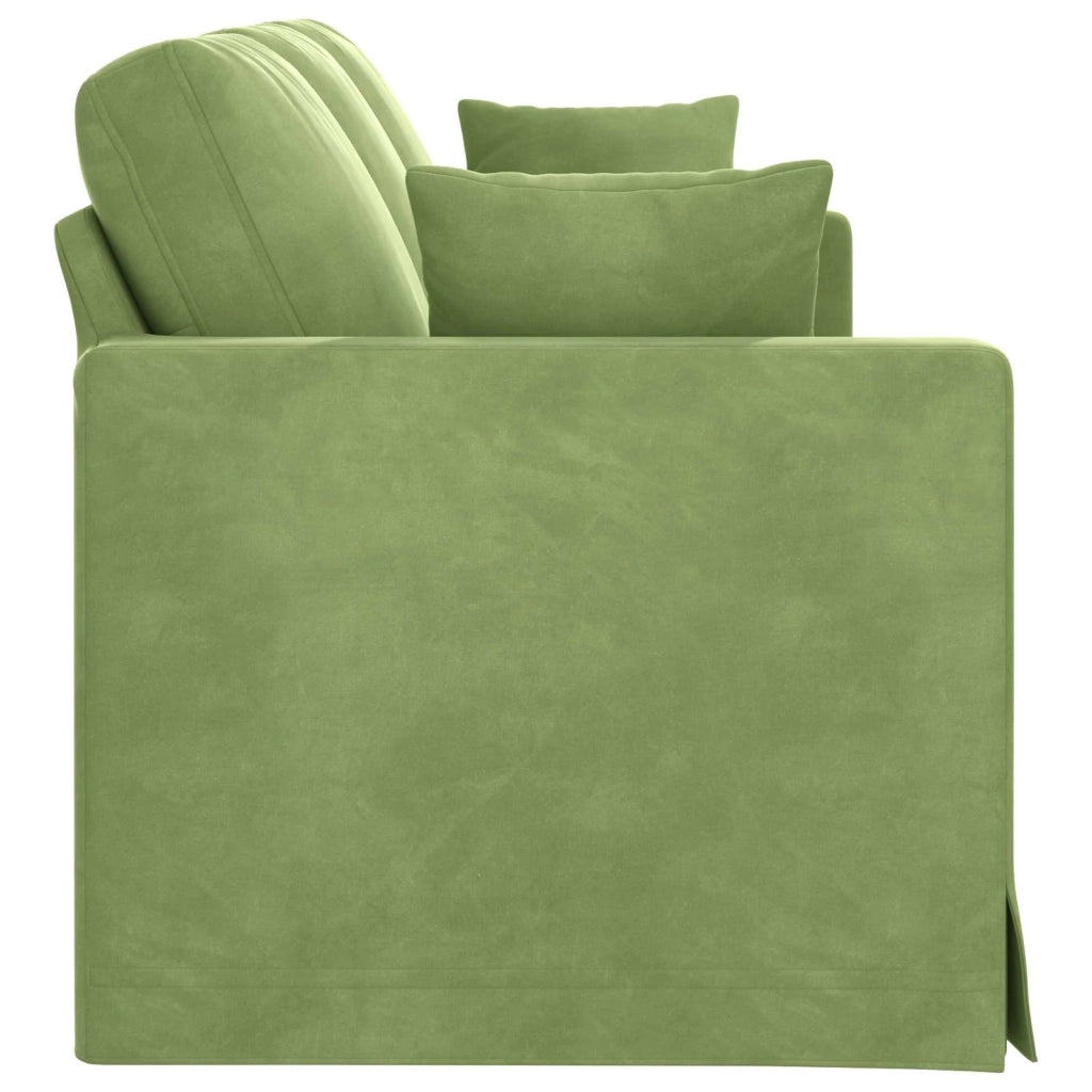 Divano Verde chiaro 198 x 78 x 80 cm Velluto