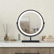 40x48cm Specchio da trucco a posizionamento statico LED + Touch Control + 3 temperature di colore regolabili