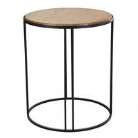 Tavolino Arkell 56x56x66,5 h cm in Legno Nero