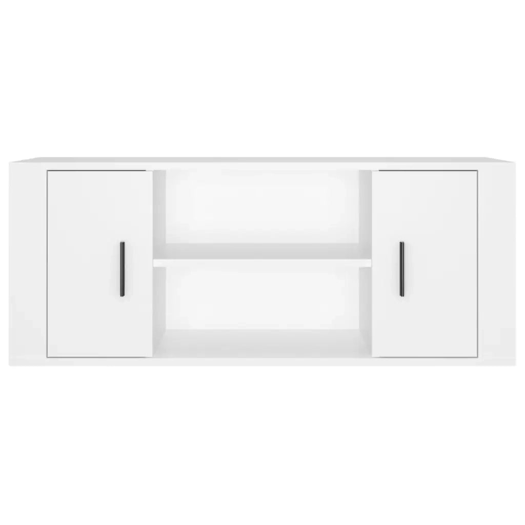 Mobile Porta TV Bianco 100x35x40 cm in Legno Multistrato 823091