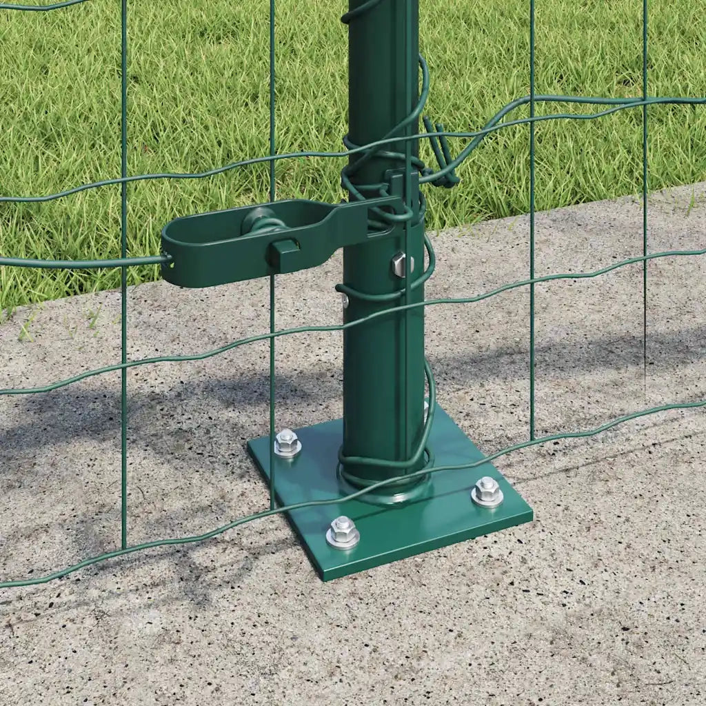 Recinzione con Posto Verde 0,4 x 50 m Acciaio e PVC