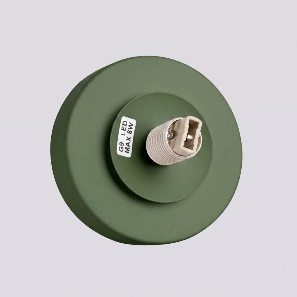 Applique YOLI 1 verde oliva con interruttore
