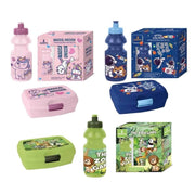 Set Borraccia e Portapranzo Bambini Scuola Baby 3 Colori