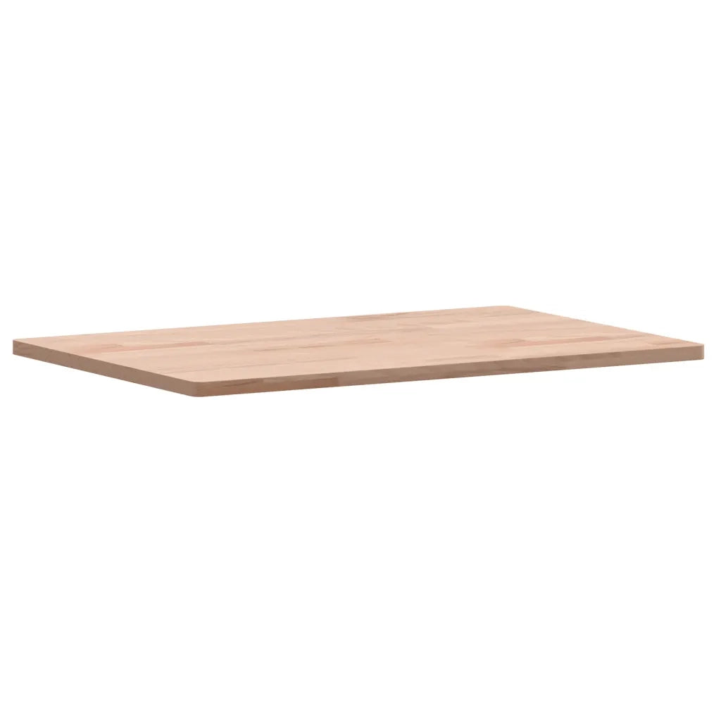 Piano Tavolo 60x40x1,5cm Rettangolare Legno Massello Faggio