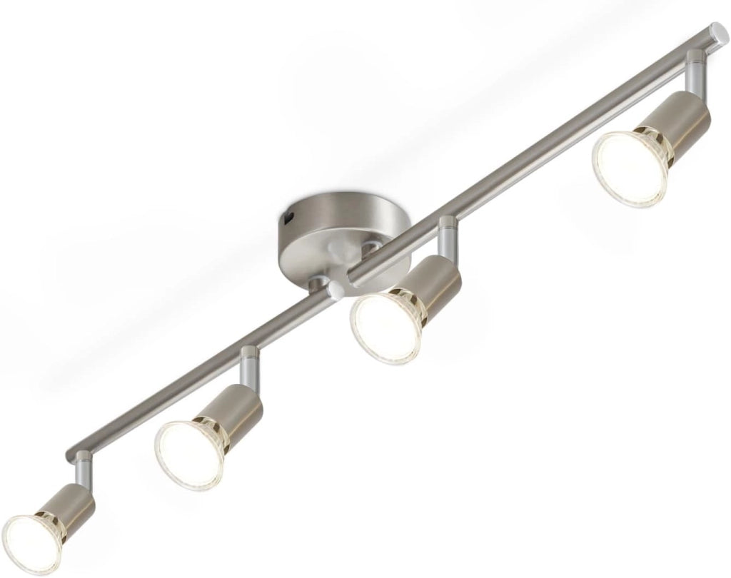 ZMH Faretto da soffitto 4 fiamme GU10 moderni orientabili per soggiorno camera letto