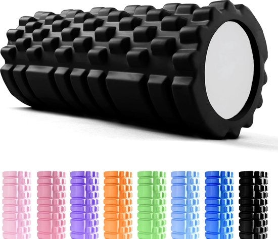 Rollatore di Spugna Superiore per Spalle Ultralite Resistente - Strumento di Automasagge per Recupero e Flessibilità (Nero)