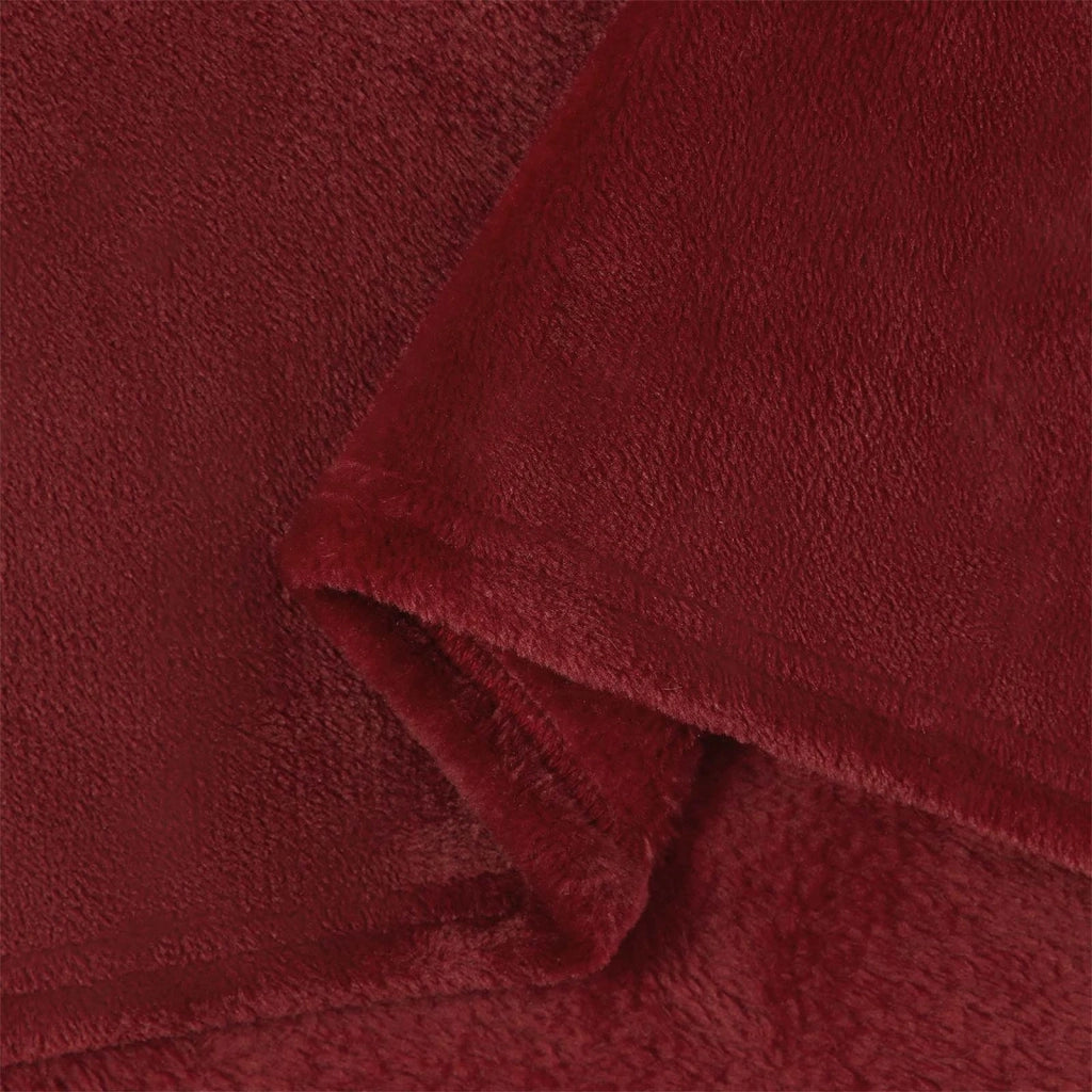 Coperte da Pile 6 pz Rosso Bordeaux 240 x 270 cm Panno